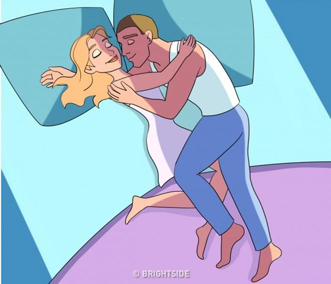 Tư thế ngủ tiết lộ quan hệ của hai người ra sao?-1