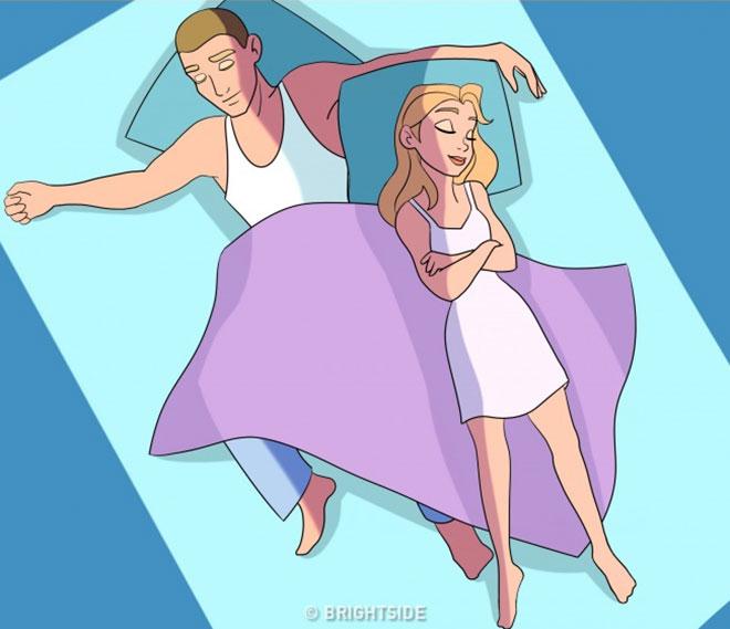 Tư thế ngủ tiết lộ quan hệ của hai người ra sao?-7