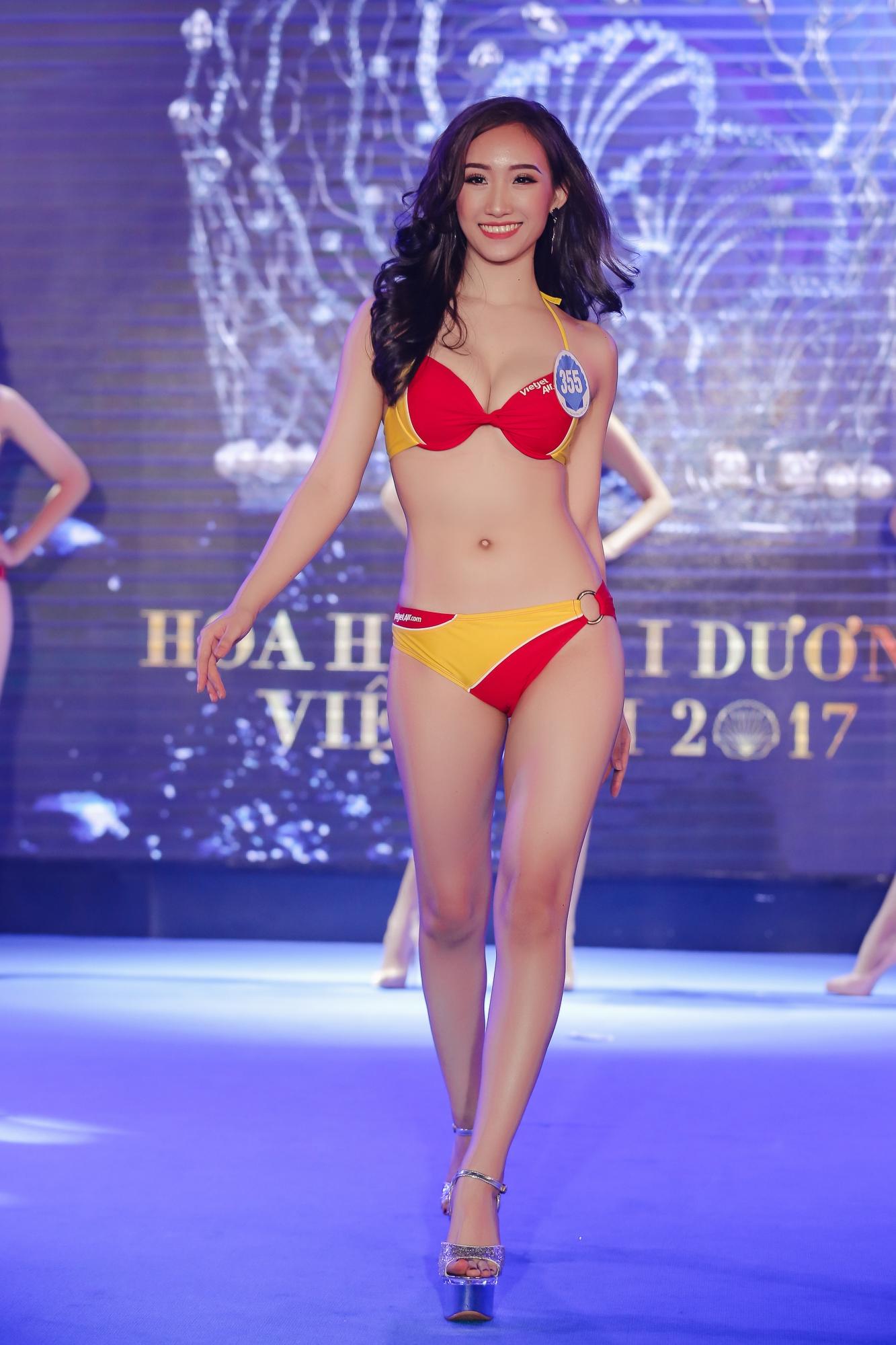 Vừa rời Hoa hậu Hoàn vũ, cô gái mê tiền tự tin khoe hình thể tại Hoa hậu Đại Dương 2017-7