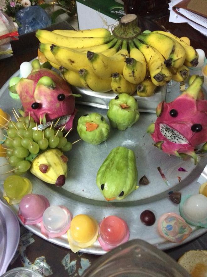 Cận kề Trung Thu, cư dân mạng thi nhau khoe mâm cỗ trái cây theo trường phái... kinh dị-2