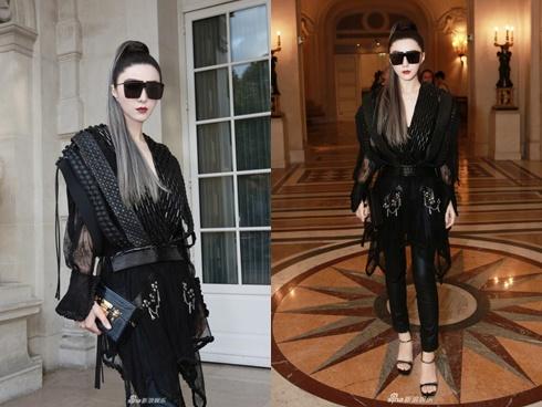 Park Shin Hye lộ mặt bóng dầu mập mạp - G-Dragon tóc đỏ chiếm sóng kinh đô thời trang Paris-10