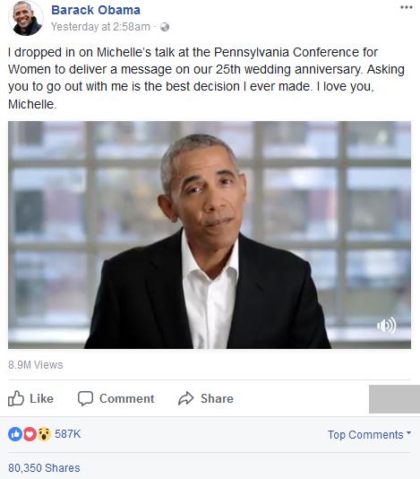 Món quà bất ngờ của ông Obama khiến bà Michelle phải đỏ mặt ngượng ngùng-2