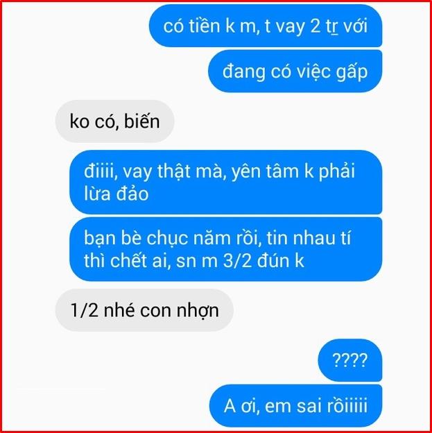 Những cái kết không tưởng khi bạn thử nhắn tin vay tiền bạn bè-6