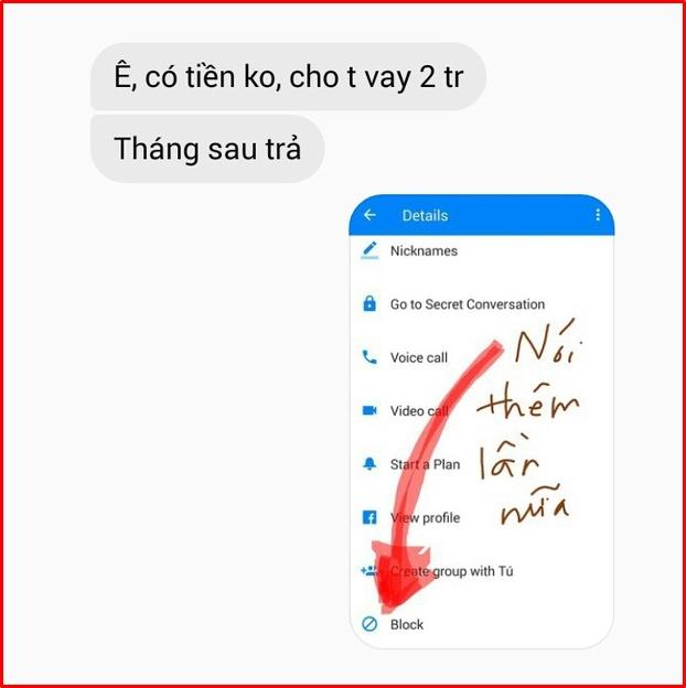 Những cái kết không tưởng khi bạn thử nhắn tin vay tiền bạn bè-8