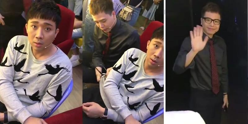 Trấn Thành văng tục khi bị Trịnh Thăng Bình mang áo hàng hiệu ra làm giẻ lau kính-1