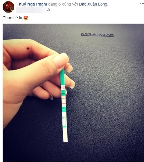 Hot girl Nga Tây công khai que thử thai 2 vạch căng đét trước lễ vu quy-1