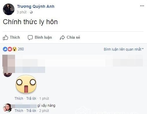 Trương Quỳnh Anh thông báo chính thức ly hôn Tim-2