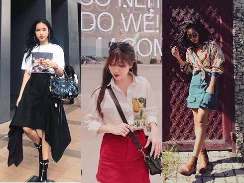 Học cách mix đồ street style cùng chân váy 'chất phát ngất' như Châu Bùi, An Japan