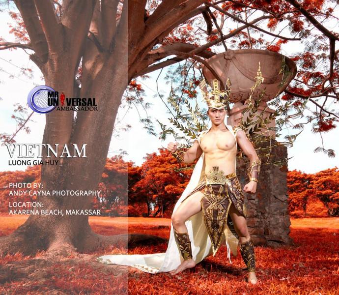 Người mẫu Lương Gia Huy đăng quang Nam vương Đại sứ Hoàn vũ 2017-5