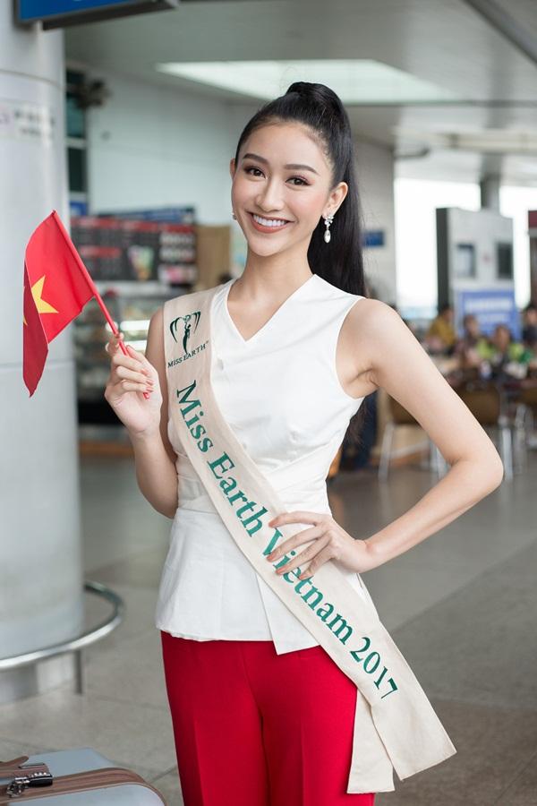 Hà Thu lên đường tham dự Hoa hậu Trái đất 2017-5