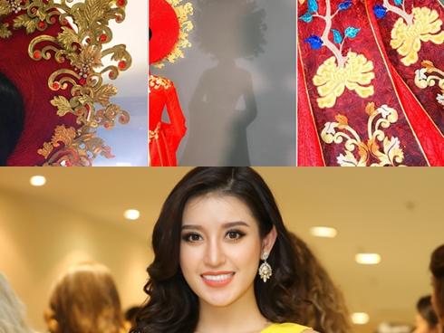 Những hình ảnh đầu tiên về trang phục dân tộc dự thi của Huyền My