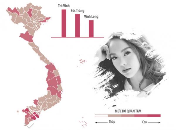 Sao Việt được tìm kiếm nhiều nhất ở khu vực nào?-12
