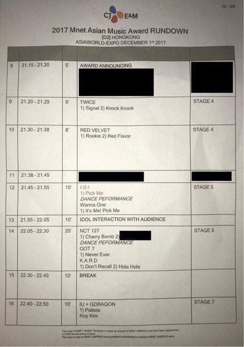 MAMA 2017 tiếp tục rò rỉ danh sách nghệ sỹ biểu diễn toàn tên tuổi khủng-2