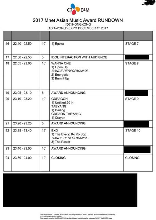 MAMA 2017 tiếp tục rò rỉ danh sách nghệ sỹ biểu diễn toàn tên tuổi khủng-3