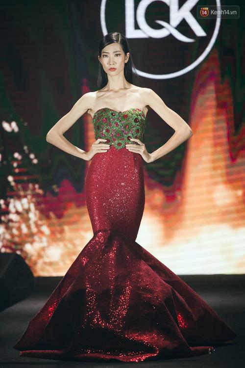 Thay vì sáng tạo riêng, NTK Lý Quí Khánh lại khéo tái chế đầm cũ của Hà Hồ cho Huyền My-5