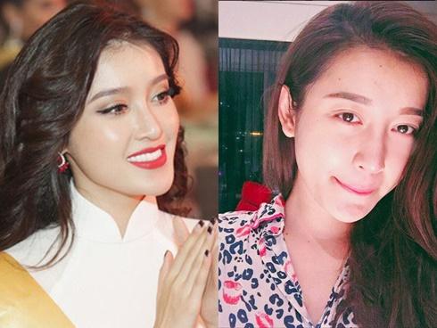 Giống bao cô gái khác, Huyền My trước và sau khi trang điểm khác lạ đến không ngờ
