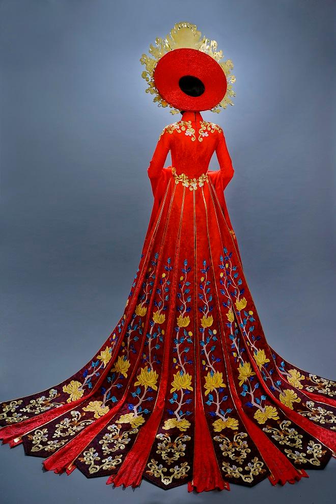 Cận cảnh từng chi tiết trang phục dân tộc Huyền My sẽ trình diễn tại Miss Grand International 2017-3