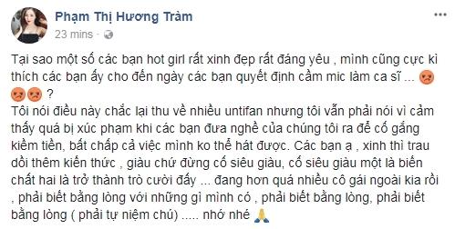 Hương Tràm ngầm ám chỉ Chi Pu: Cứ cố siêu giàu thì một là biến chất, hai là thành trò cười-3