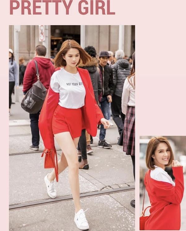 Gió lạnh đầu mùa, ngắm Ngọc Trinh mặc đồ thể thao chất như nước cất-4