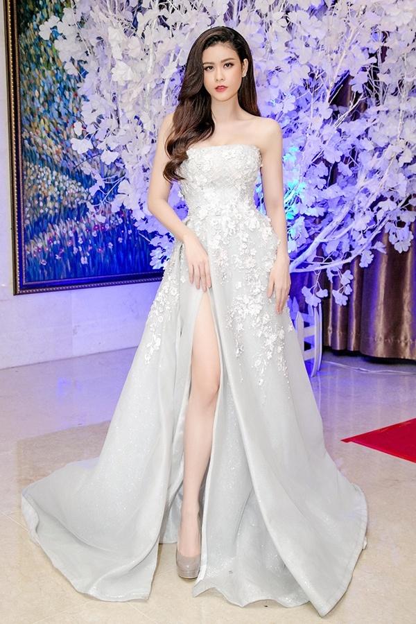 Huyền My đứng top mặc đẹp nhất thảm đỏ với váy vàng lộng lẫy tại Miss Grand International 2017-11