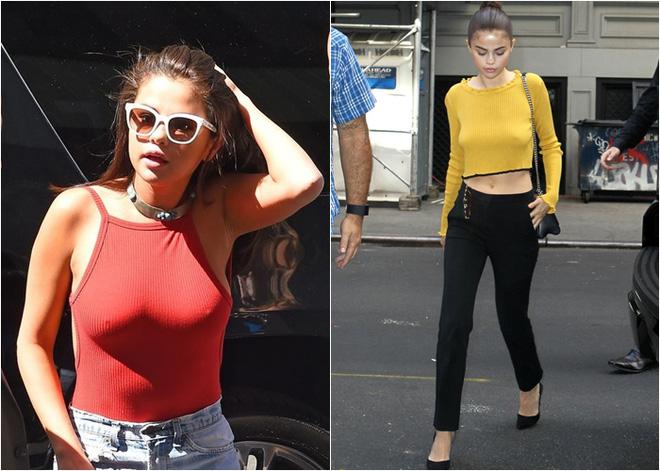 Học được gì từ thời trang thả rông vòng 1 của sao thế giới nhân ngày Quốc tế không mặc áo ngực?-1