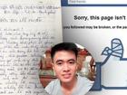 Chàng trai viết đơn xin lỗi vì lỡ... block Facebook bạn gái