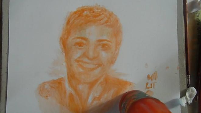 9X vẽ tranh sống động bằng tương ớt và cà phê-5