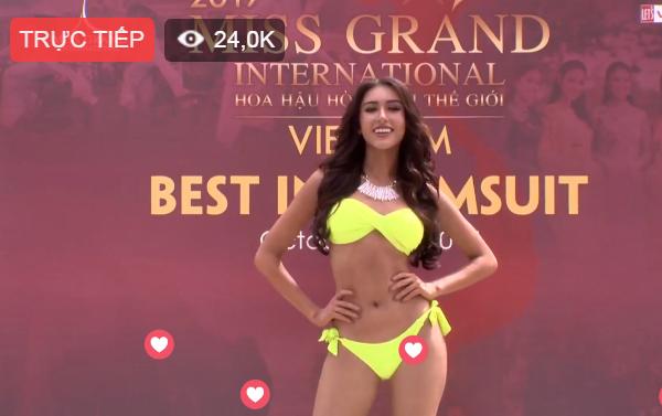 Chỉ cần đánh hông thêm chút nữa, Huyền My chắc chắn sáng nhất màn diễn bikini tại Hoa hậu Hòa Bình 2017-9