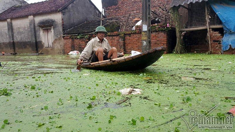 Vỡ đê Chương Mỹ: Người Hà Nội rửa bát, tắm giặt bằng nước lũ-10