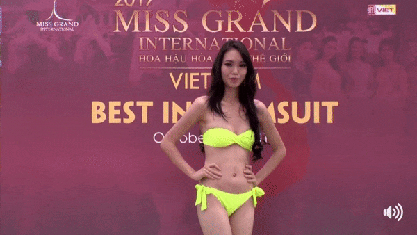 Liên tiếp hài hước, Lan Khuê phiên bản lỗi trình diễn bikini như sắp ngã tại Hoa hậu Hòa Bình 2017-1
