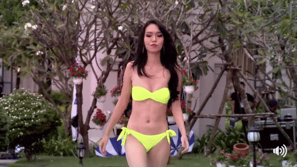 Liên tiếp hài hước, Lan Khuê phiên bản lỗi trình diễn bikini như sắp ngã tại Hoa hậu Hòa Bình 2017-5