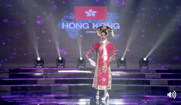 Liên tiếp hài hước, Lan Khuê phiên bản lỗi trình diễn bikini như sắp ngã tại Hoa hậu Hòa Bình 2017-9