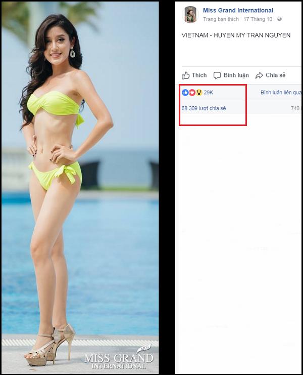 Nhận lượng vote cao chót vót, Huyền My vẫn đứng sau đại diện Indonesia trong phần thi bikini-3
