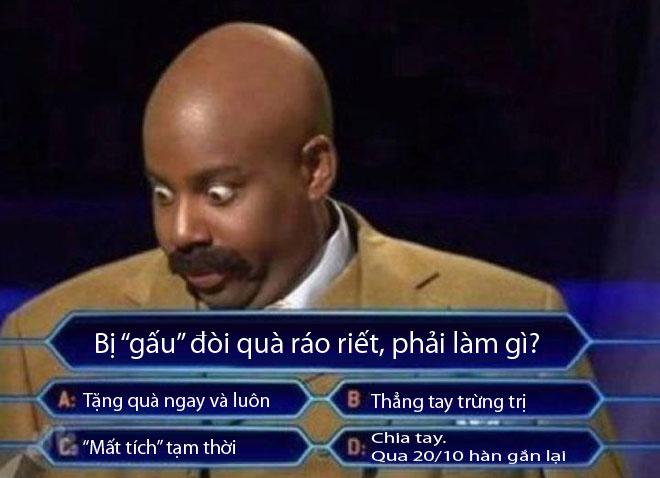 Ai là triệu phú siêu thực ngày 20/10-3