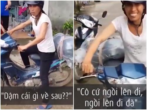 Clip hài: Không nhịn được cười với màn hướng dẫn chị đi... xe máy