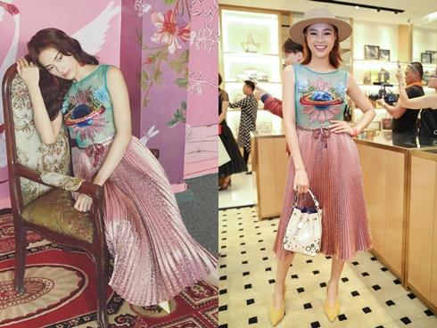 Mặc trùng thiết kế, Hạ Vi - Lan Ngọc mỗi người mỗi vẻ mười phân vẹn mười-5