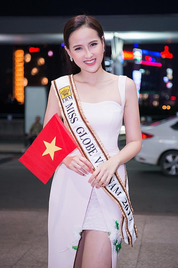 Sau 7 tháng rèn luyện, Hoa khôi Khánh Ngân tự tin tham dự Miss Globe 2017-5