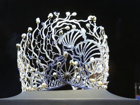 Vương miện 3,2 tỷ vừa ra mắt của Hoa hậu Đại dương 2017 xác lập kỷ lục quốc gia