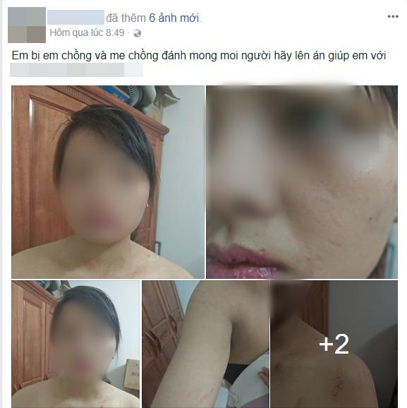 Một người phụ nữ ở Hà Nội đăng đàn trên Facebook tố gia đình chồng hành hung khi chị không chịu nộp hết tiền kiếm được cho họ. Theo xác minh của lãnh đạo công an phường Hoàng Liệt, sự việc trên là có thật và họ cũng nhận được đơn trình báo của nạn nhân. Sau đó, phía cơ quan chức năng đã gọi chồng lên để giải quyết.