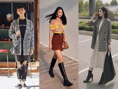 Dàn hot-face Việt 'lăng xê' nhiệt tình mốt áo blazer kẻ trong street style tuần này