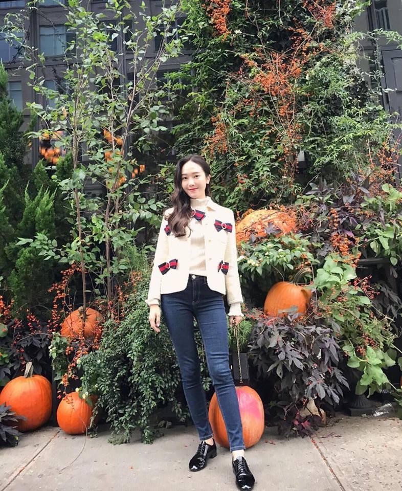 Dàn mỹ nhân Hàn lăng-xê nhiệt tình mốt vải tweed trong street style tuần này-6