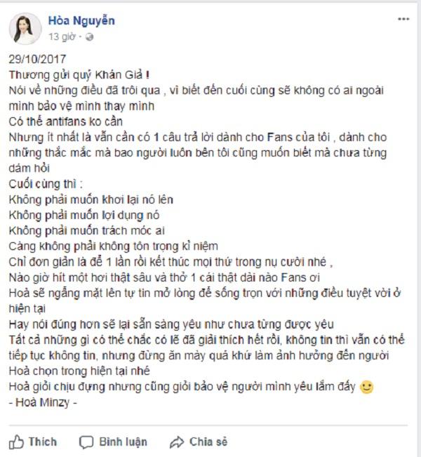 Bị anti-fans xúc xiểm chuyện chia tay Công Phượng, Hòa Minzy nhắn nhủ: Đừng ăn mày quá khứ nữa-3