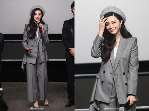 Phạm Băng Băng cá tính với phong cách menswear bên bạn trai Lý Thần