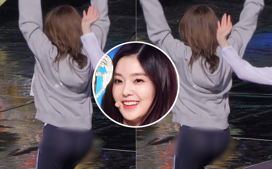 Mặc quần mỏng xuyên thấu, Irene (Red Velvet) lộ phần nhạy cảm trong lúc diễn tập-1