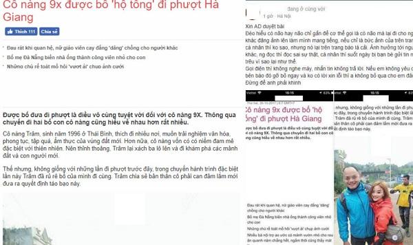 Cô gái đi phượt cùng bạn nam nhưng lại nói là đi cùng bố để được nổi tiếng-1