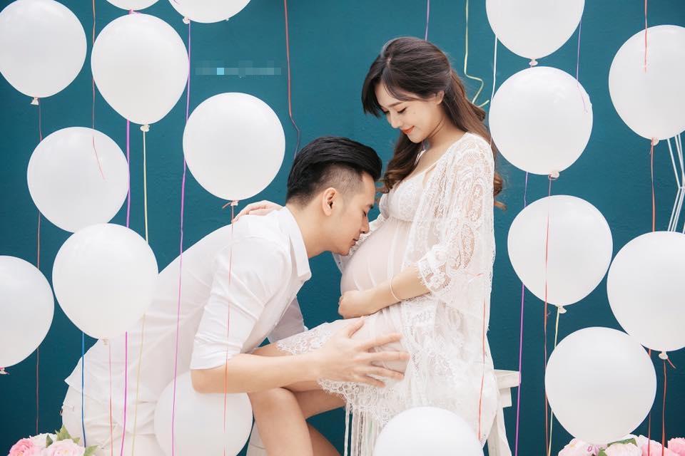 Hot girl - hot boy Việt 2/11: Trọn bộ ảnh khoe bụng bầu không thể nóng hơn của hot girl dân tộc Thu Hương-4