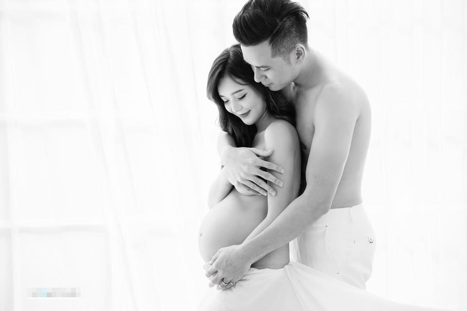 Hot girl - hot boy Việt 2/11: Trọn bộ ảnh khoe bụng bầu không thể nóng hơn của hot girl dân tộc Thu Hương-1