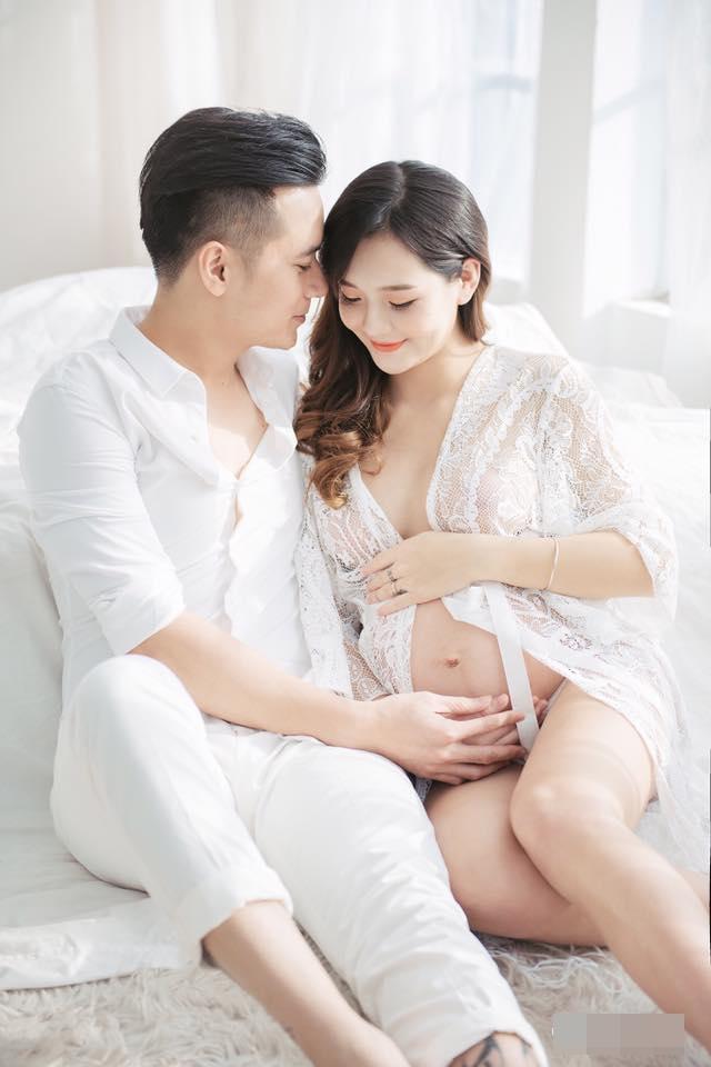 Hot girl - hot boy Việt 2/11: Trọn bộ ảnh khoe bụng bầu không thể nóng hơn của hot girl dân tộc Thu Hương-2