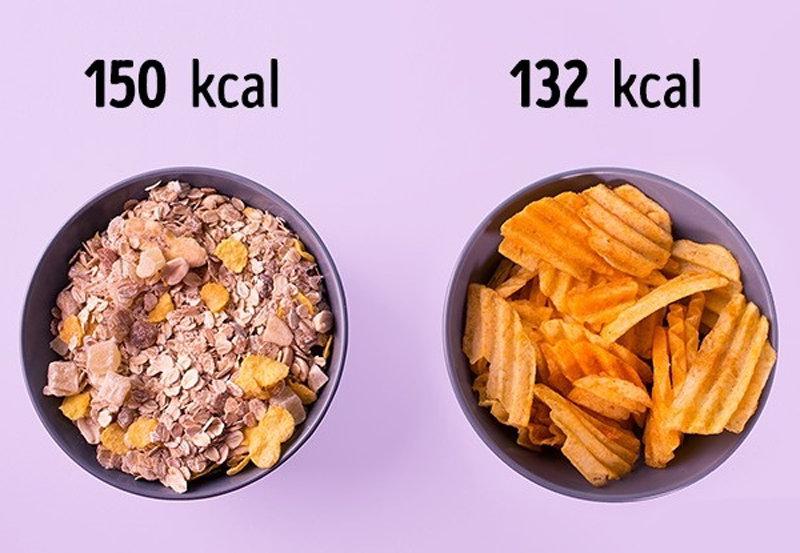 100g ngũ cốc = 1 gói bim bim