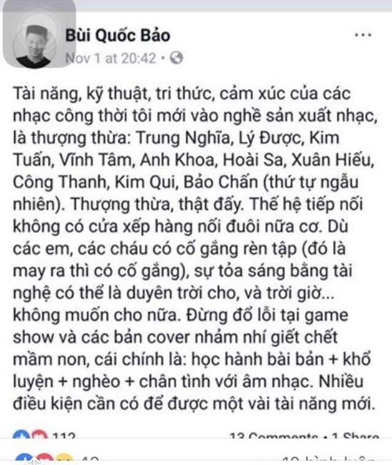 Tác giả Thềm nhà có hoa đáp trả lời chê bai thế hệ trẻ của Quốc Bảo-1
